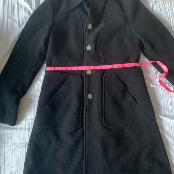 Kimi & Kai black wool walking coat, maternity Sz Med NWT - Picture 6 of 8